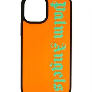 NEW $120 PALM ANGELS ORANGE & GREEN CLASSIC LOGO IPHONE 12 MINI PHONE CASE